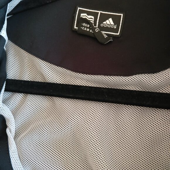 Adidas Golf 1/4 Zip Pullover Wind/Rain Shirt Mens Large Black Climaproof Storm - Picture 9 of 12